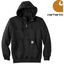 カーハート ジップアップパーカー メンズ カーハート パーカー CARHARTT RAIN DEFENDER LOOSE FIT HEAVY WEIGHT QUATER ZIP SWEAT SHIRT ハーフジップパーカー フード スウェット ジップ パーカー フーディー 100617