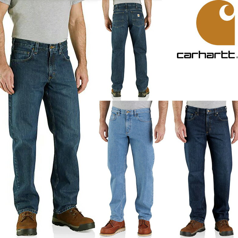 カーハート パンツ CARHARTT RELAXED-FIT TAPERED JEAN デニムパンツ ワークパンツ デニム ジーンズ DENIM PANT 105119 (B17)