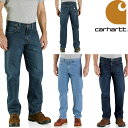 カーハート ジーンズ メンズ カーハート パンツ CARHARTT RELAXED-FIT TAPERED JEAN デニムパンツ ワークパンツ デニム ジーンズ DENIM PANT 105119 (B17)