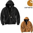 カーハート ブルゾン メンズ カーハート ジャケット J140 CARHARTT QUILTED FLANNEL LINE DUCK ACTIVE JACKET アクティブジャケット フード ジャケット キルト裏地 アウター メンズ キルトインナー ダック ブルゾン ワークジャケット MADE IN U.S.A