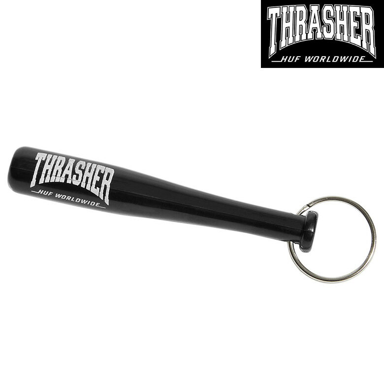 ハフ キーチェーン HUF x THRASHER MINI BAT BOTTLE OPENER KEYCHAIN キーホルダー アクセサリー 栓抜き ボトルオープナー スラッシャー コラボレーション スケート スケーター