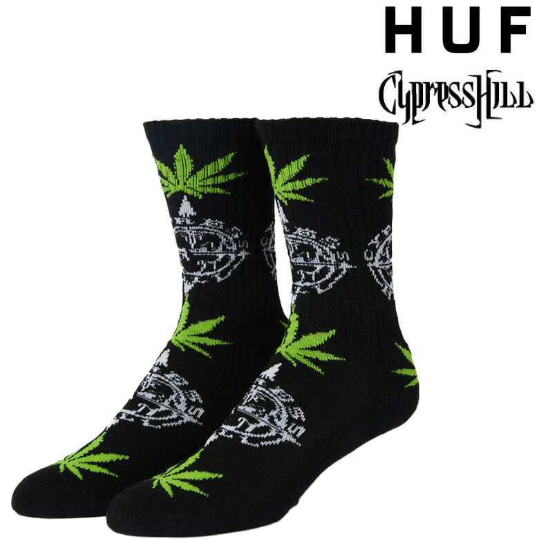 ハフ サイプレス・ヒル ソックス HUF x CYPRESS HILL COMPASS PLANTLIFE SOCK コラボレーション 靴下 コラボ スケーター 420シリーズ