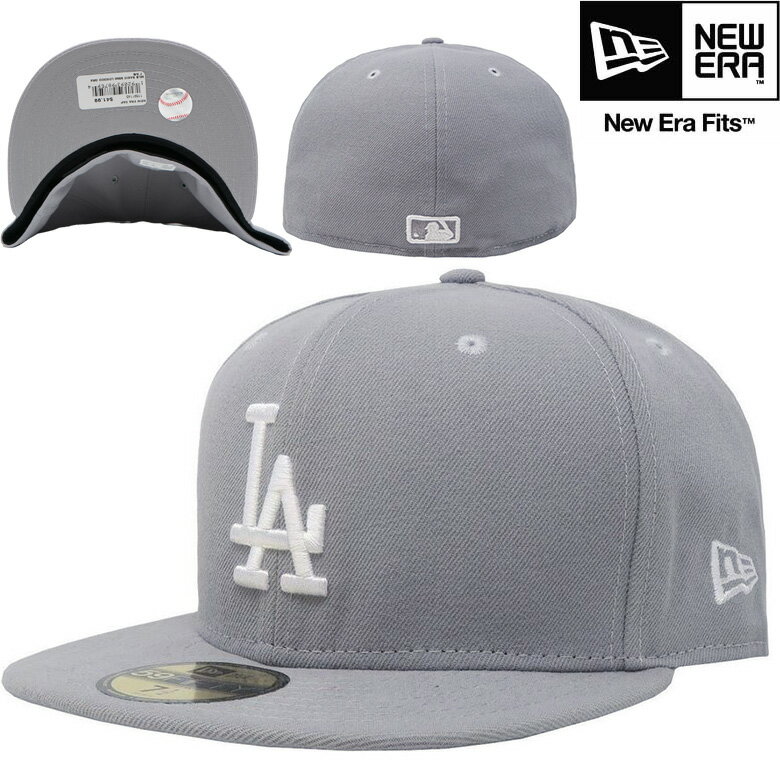 ニューエラ 限定 キャップ 海外限定 日本未発売 NEW ERA 59FIFTY MLB Los Angeles Dodgers Grey ロサンゼルス・ドジャース 正規取扱店 ベースボールキャップ MLB メジャーリーグ ベースボール CAP キャップ 帽子 11591145