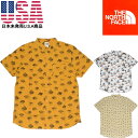 ザ ノースフェイス シャツ THE NORTH FACE S/S BAYTRAIL PATTERN SHIRT （日本未発売USA商品） ノースフェイス プリントシャツ カジュアルシャツ ザ・ノース・フェイス メンズ 半袖