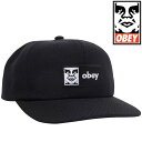 オーベイ オベイ キャップ OBEY CASE 6 PANEL CLASSIC SNAPBACK CAP 正規取扱店 スナップバック ベースボールキャップ 帽子