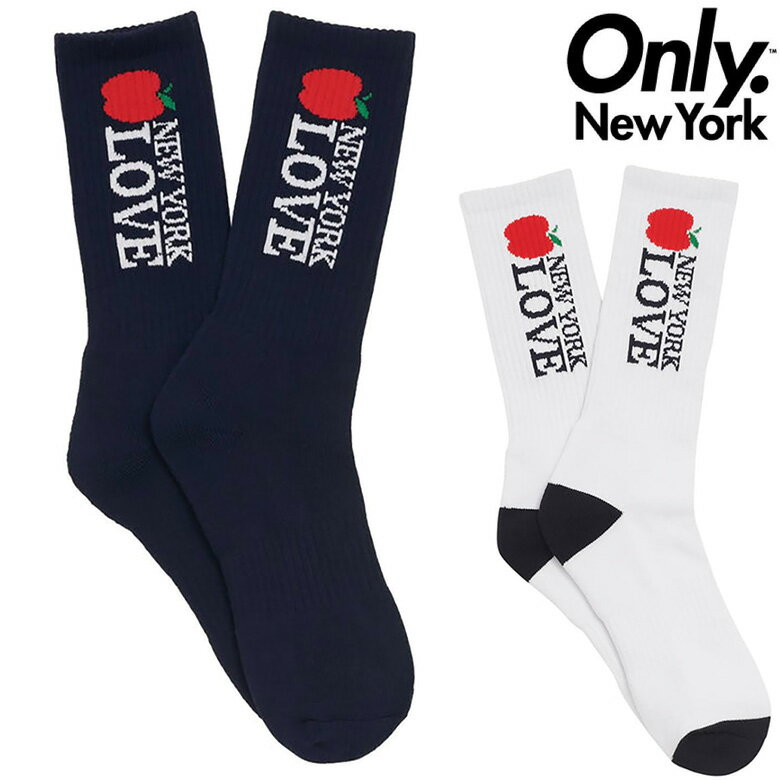 オンリーニューヨーク ソックス ONLY NY BIG APPLE SOCKS 靴下 ONLY NEW YORK