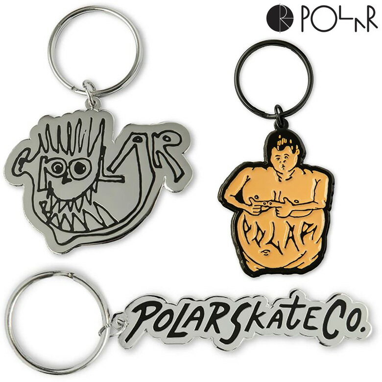 ポーラースケートカンパニー キーホルダー POLAR SKATE CO. KEY CHAIN (BRACES・CONNECTED・SURF LOGO) キーチェーン アクセサリー スケーター