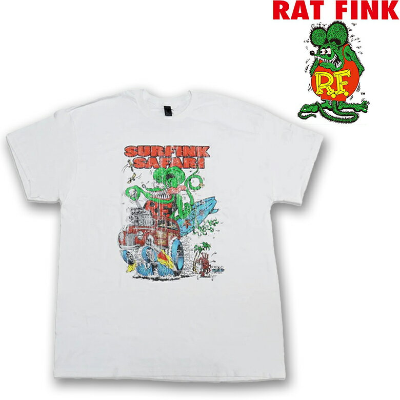 ラットフィンク Tシャツ RAT FINK DESTRESSED SURFINK SAFARI TEE 半袖T T-SHIRT プリントT エド・ロス Ed Big Daddy Roth
