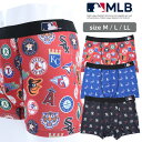\マラソンセール/店内ポイントアップ! MLB メンズ セミローライズ ボクサー 総柄 [ M L LL メンズインナー 紳士 男 パンツ 下着 インナー ボク...