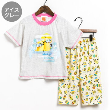 ＼大処分セール／ ミニオンズ パジャマ キッズ [ 男児 男の子 女児 女の子 パジャテコ 子供 Tシャツ ステテコ 100cm 110cm 120cm 130cm 140cm 150cm 160cm 夏 プレゼント 誕生日 入院 夏休み お泊り 寝巻き カイタック ファミリー]