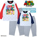 店内ポイントアップ! 5/16(金)01:59まで! ★ 送料無料 ★ スーパーマリオ キッズ あったか シャギー パジャマ [ SUPER MARIO キッズ...
