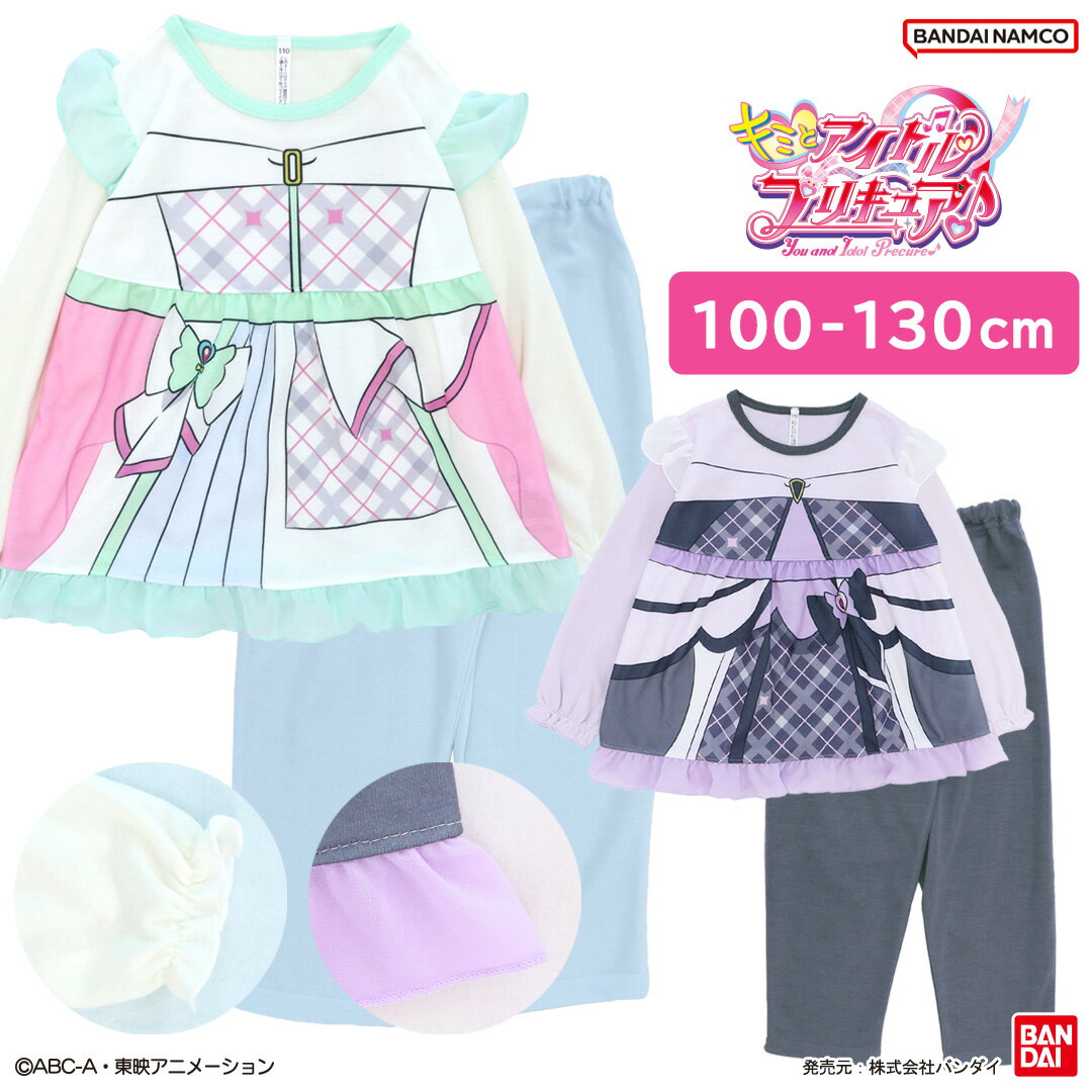 『キミとアイドルプリキュア♪』 なりきり パジャマ 長袖 ダンボール 送料無料 [ プリキュア 100cm 110cm 120cm 130cm 秋 春 キッズ 女の子 子供服 子供パジャマ 長袖パジャマ 変身 仮装 クリスマス 入院 バンダイ BANDAI ]のサムネイル