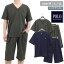 POLO B.C.S ニットサッカー生地 パジャマ メンズ [ M L LL ポロ ビーシーエス 夏 紳士 男性 上下セット セットアップ 誕生日 父の日 敬老の日 入院 寝間着 お洒落 ナイトウェア カイタック ファミリー ]