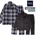 POLO BCS ミンクフリース パジャマ メンズ ブラックウォッチ柄 M L ポロ ビーシーエス 紳士 メンズ 男性 上下セット ルームウェア スウェット 誕生日 父の日 敬老の日 入院 あったか 冬 冬素材 起毛 ギフト プレゼント 贈り物 ナイトウェア 快眠