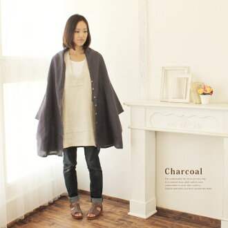 【ぶかぶか羽織】【けどそれがいい】七分袖リネンカーディガン【麻100%】【ナチュラル服】ナチュリラ/リンネル【STEFANO】【楽ギフ_包装選択】