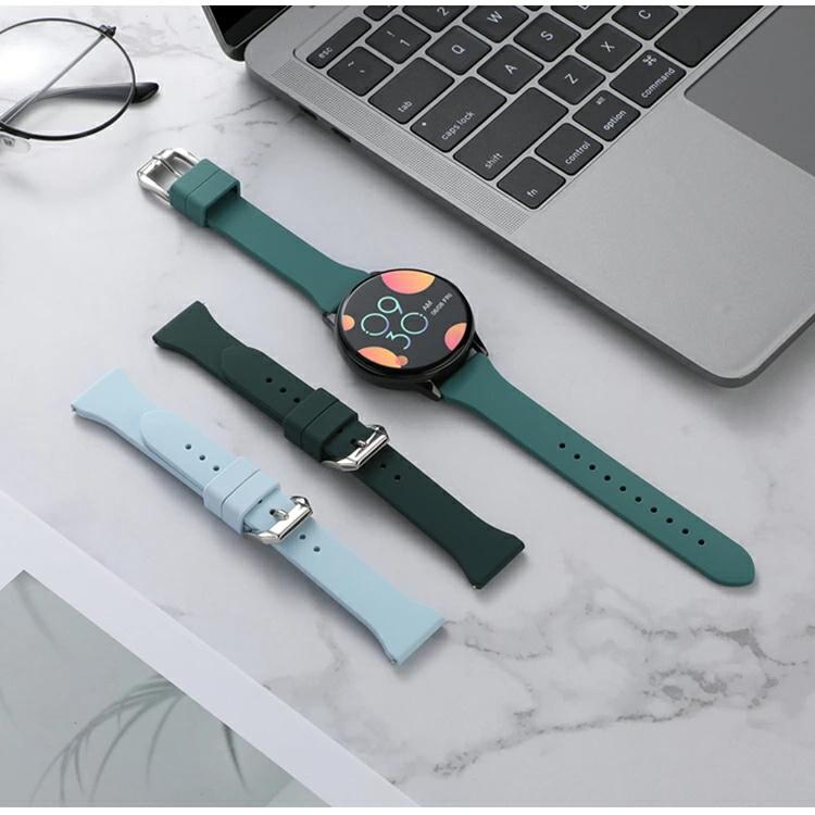 Galaxy watch 20mm 22mm シリコン ベルト 防水バンド 交換ベルト おしゃれ galaxy watch 42mm Galaxy active amazfit バンド シンプル 柔らかい 長さ調節可 男女兼用 サムスン ギャラクシーウォッチ バンド 長さ調節可 時計ベルト スポーツバンド ベルト スマートバンド