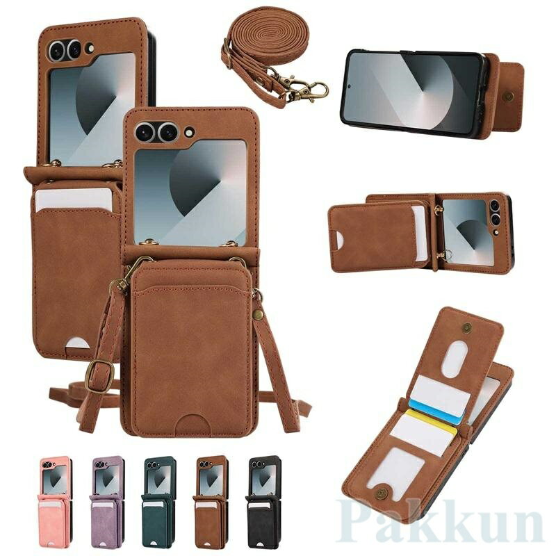 galaxy z flip7 ケース ギャラクシー z flip7 ケース galaxy z flip6 ケース ショルダー 斜め掛け galaxy z flip5 ケース カード収納 galaxy z フリップ4 スマホケース 折りたたみ式 おしゃれ zflip3 ケース 肩掛け
