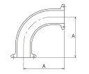 ミニヘルール継手　ミニヘルールエルボ　8A