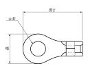 銅線用裸圧着端子（丸型）　4個入