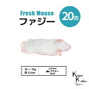「 国産冷凍 ファジー 20匹(2袋) Biokimia 」 約5.5cm 10~12g 冷凍マウス 冷凍ラット フレッシュマウス フレッシュラット 冷凍餌 エサ えさ 爬虫類 両生類 猛禽類 大型魚 大型肉食魚(4)
