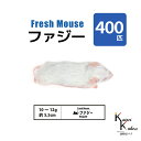 「ファジー 400匹(40袋) Biokimia 」 約5.5cm 10〜12g 冷凍マウス 冷凍ラット フレッシュマウス フレッシュラット 冷凍餌 エサ えさ...