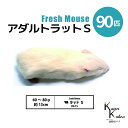 「アダルトラットS 90匹 Biokimia 」 約13cm 60〜80g 冷凍マウス 冷凍ラット フレッシュマウス フレッシュラット 冷凍餌 エサ えさ 爬虫...