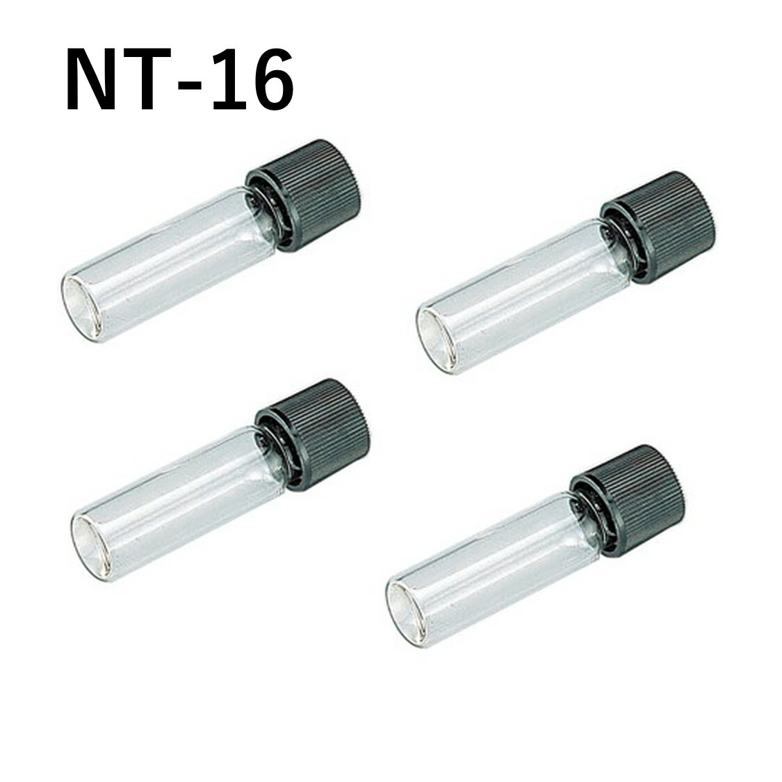 「ねじ口試験管 NT-16 1本」 容量 6mL 材質 硼珪酸ガラス、キャップ メラミン オートクレーブ可 パッキン シリコン PTFE 四フッ化工チレンコート...