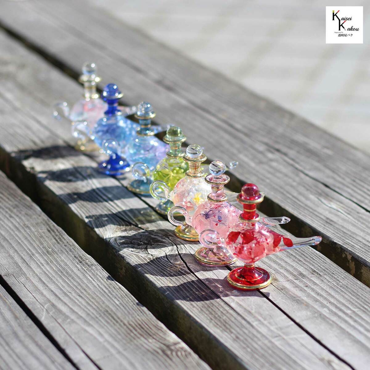 「ハーバリウム ランプ 7色から選べる」エジプト エジプシャンボトル クレオパトラ ガラス 瓶 ボトル 花材 プリザーブドフラワー 花 ギフト プレゼントハーバリウム ガラス 瓶 エジプシャングラス エジプト [3]