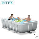 「INTEX プール 26783J」 インテックス レクタングラープールセット 長方形フレームプール 300×175×80cm プリズムフレーム レクタングラー...