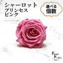 大地農園!プリザーブドフラワー 「シャーロット プリンセスピンク 選べる個数」 プリザ 花材 ハーバリウム おしゃれ ピンク バラ かわいい プレゼント 贈り物...