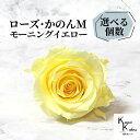 大地農園 「ローズかのんM モーニングイエロー 選べる個数」 プリザーブドフラワー バラ プリザ 花材 ハーバリウム おしゃれ かわいい プレゼント 贈り物 オオチノウエン(4)
