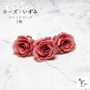 大地農園!プリザーブドフラワー 「ローズいずみ 3輪 ラシットピンク」プリザ 花材 ハーバリウム おしゃれ かわいい プレゼント 贈り物 オオチノウエン バラ ...