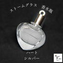天気がわかる!「ストームグラス ペンダントトップ kousui3 ハート シルバー」 お天気管 フィッツロイ バロメーター 気象予報 ペンダント 気象計 ハンドメイドアクセサリー ハンドメイドネックレス プレゼント 贈り物 贈物