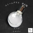 天気がわかる!「ストームグラス ペンダントトップ kousui3 ムーン シルバー」 お天気管 フィッツロイ バロメーター 気象予報 ペンダント 気象計 ハンドメイドアクセサリー ハンドメイドネックレス プレゼント 贈り物 贈物
