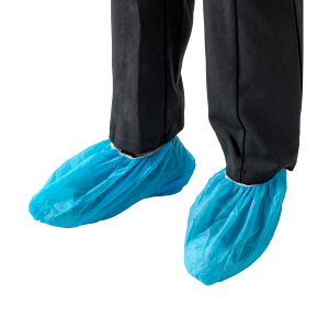 アマノのグローブ シューズカバー【フリーサイズ 1ケース=2000枚入】 塩素化ポリエチレン 破けにくいCPE材質 ★衛生用 使い捨て ブルー色 ギプス使用可 【頑丈性にこだわったので簡単に破けず】特許出願中 医療用 民生用 非手術用 通気性抜群 軽い薄い簡単着脱 業務用