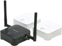 ネットワーク規格 : 無線 IEEE802.11b/g/n 伝送速度:最大300Mbps 無線セキュリティ:WPA2-PSK(AES128bit) 映像音声圧縮方式:H.264 / MPEG-4 AVC 受信機:1080p映像入力およびHDCPに対応した映像表記機に対応 送信機:HDMI出力を搭載したPC/映像出力機器に対応 送信機MicroSDスロット:最大128GB対応(スクリーンショット保存用) サポートOS:ドライバ不要 プラグアンドプレイにて動作 【電源 】受信機:付属ACアダプタ、送信機: MicroUSB(900mA以上の電力供給が必要) 保証期間 : 1年間ネットワーク規格 : 無線 IEEE802.11b/g/n 伝送速度:最大300Mbps 無線セキュリティ:WPA2-PSK(AES128bit) 映像音声圧縮方式:H.264 / MPEG-4 AVC 受信機:1080p映像入力およびHDCPに対応した映像表記機に対応 送信機:HDMI出力を搭載したPC/映像出力機器に対応 送信機MicroSDスロット:最大128GB対応(スクリーンショット保存用) サポートOS:ドライバ不要 プラグアンドプレイにて動作 【電源 】受信機:付属ACアダプタ、送信機: MicroUSB(900mA以上の電力供給が必要) 保証期間 : 1年間