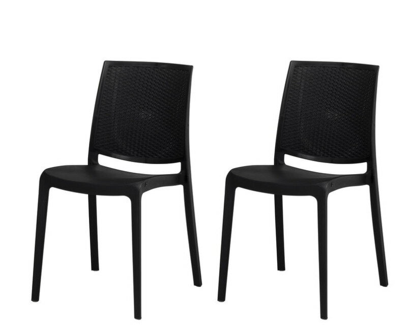 送料無料(沖縄・北海道・離島を除く)☆タカショー ガーデンチェア 2脚組 チャコールグレー(北海道は1000円。沖縄・離島は2000円自動加算。）★SDGs提携協力倉庫より発送★