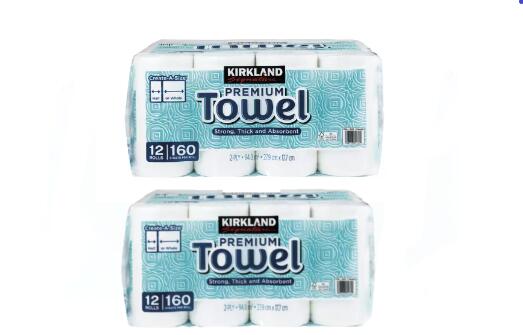 最安値挑戦中 キッチンタオル★ペーパータオル 24 ロール(12ロール×2セット) KIRKLAND キッチンペーパー ダブル タオル 2枚重ね Kirkland Signature Paper Towel costco コストコ人気 送料無料(北海道は1000円。沖縄・離島は2000円自動加算。）★SDGs提携協力倉庫発送のサムネイル