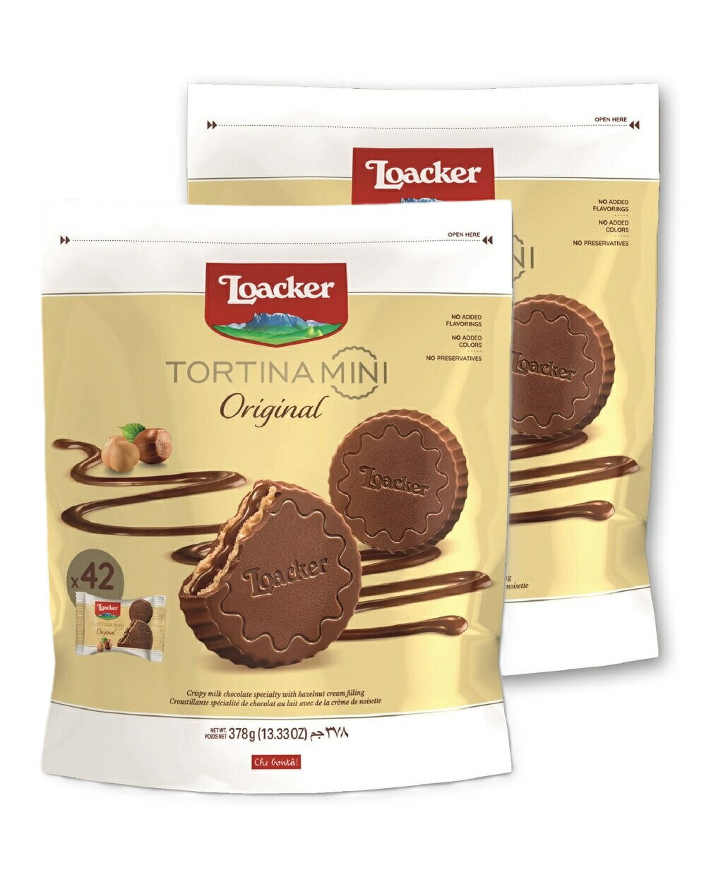 送料無料(沖縄・北海道・離島を除く)☆SDGs提携協力倉庫より発送 ロアカー トルティーナミニ オリジナル 378g x2Loacker TORTINA MINI Original 378g x2のサムネイル