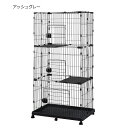 送料無料(沖縄・北海道・離島を除く)☆SDGs提携協力倉庫より発送 ペット ケージ 3段 (3色)Pet Cage 3 Levels (3 Colors) (北...