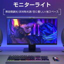 ディスプレイライト スクリーンバーモニターライト モニター掛け式ライト モニターライト 25cm 33cm 40cm 51cm 61cm ノートパソコン 間接照明モード 湾曲モニター 曲面ディスプレイ 対応 pcライト LED USBライト パソコンライト ゲーミングライト ブラック