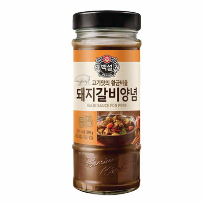 『CJ』白雪 豚カルビタレ(500g)豚肉 カルビソース たれ 焼肉 韓国調味料 韓国料理 韓国食材 マラソン ポイントアップ祭