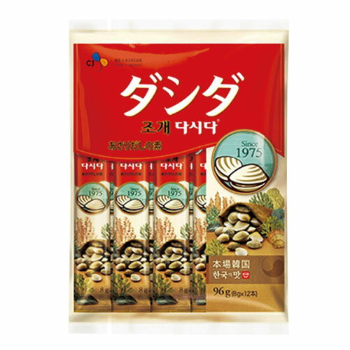 CJ ジョゲダシダスティック 貝ダシダスティック (8g×12本) だしの素 韓国調味料 韓国料理 韓国食材 韓..