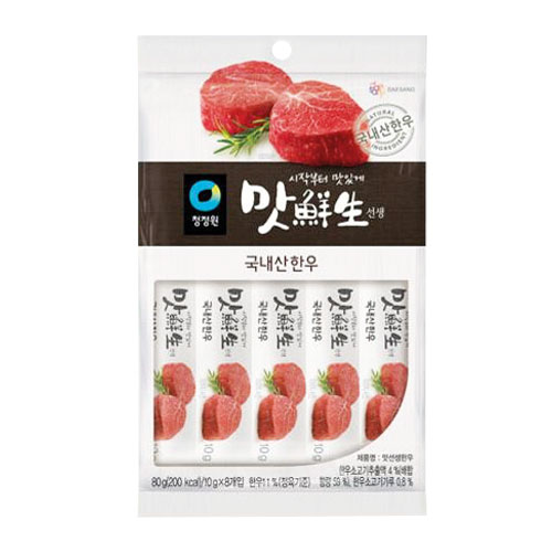 清浄園 マッ鮮生だしスティック 牛肉 80g(10g×8個) 自然素材のこだわり 韓牛のだしの素 万能だし 鍋だ..