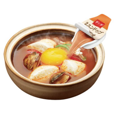 『CJ』ダシダ 海鮮スンドゥブ ポーション(20g×4個) my鍋 韓国調味料 韓国料理 韓国食材 韓国食品\あさり・海老の豊かな旨味と唐辛子のスッキリとした辛さ/マラソン ポイントアップ祭 スーパーセール