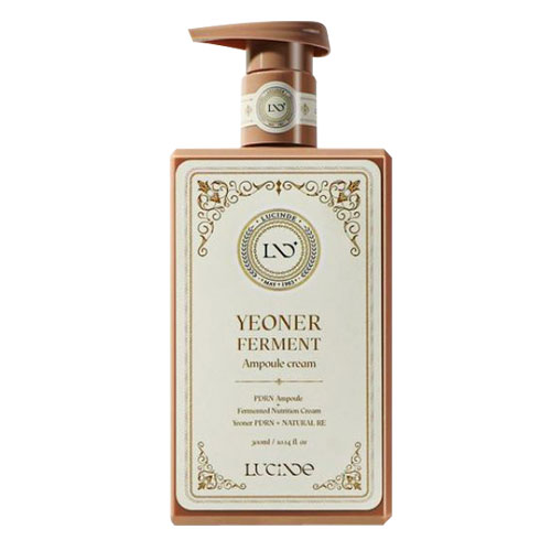 八道韓国食品の★宅急便コンパクト発送★「コンパクト発送は1回、2個まで可能です！」リュサンド 大容量 アンプルクリーム サーモン発酵アンプルクリーム 300ml LUCINDE YEONER FERMENRT Ampoule cream 栄養 弾力クリーム 天然サーモンイクラの抽出物 サーモン DNA 韓国コスメ｜アングル2