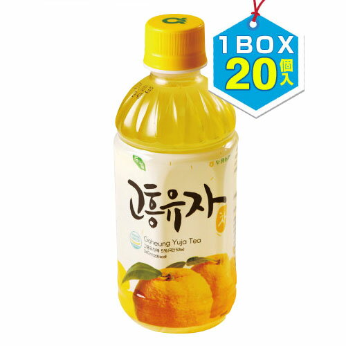 楽天八道韓国食品【まとめ買いがお得★1個当り170円】『デュオン』ゴフンゆずドリング（1BOX=340ml×20本・PET）高興柚子茶 韓国茶 韓国飲料 韓国飲み物 韓国ドリンクマラソン ポイントアップ祭