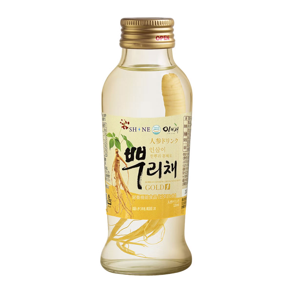 プリチェ 人参ドリンク 120ml 1本 高麗人参 韓国産 黄