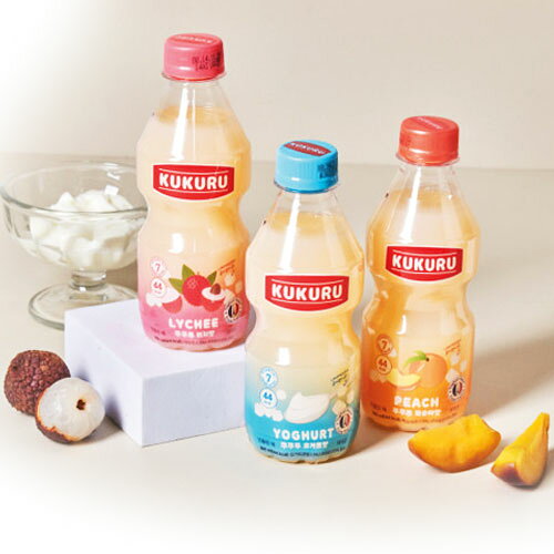 八道韓国食品のククル ヨーグルト ピーチ味 280ml×1本低カロリー ヨーグルト飲料 フルーツヨーグルト 韓国人気飲料 #｜アングル2