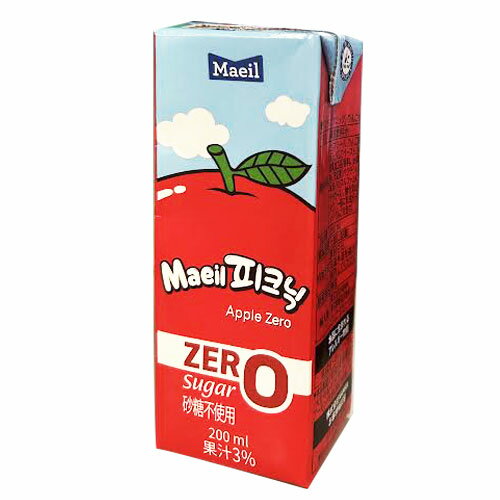 ★「訳あり30％セール」（賞味期限：2026.04.18）★マエイル ピクニック りんごゼロ 200ml×1個 韓国ドリンク韓国食品カロリーゼロ 糖質ゼロ